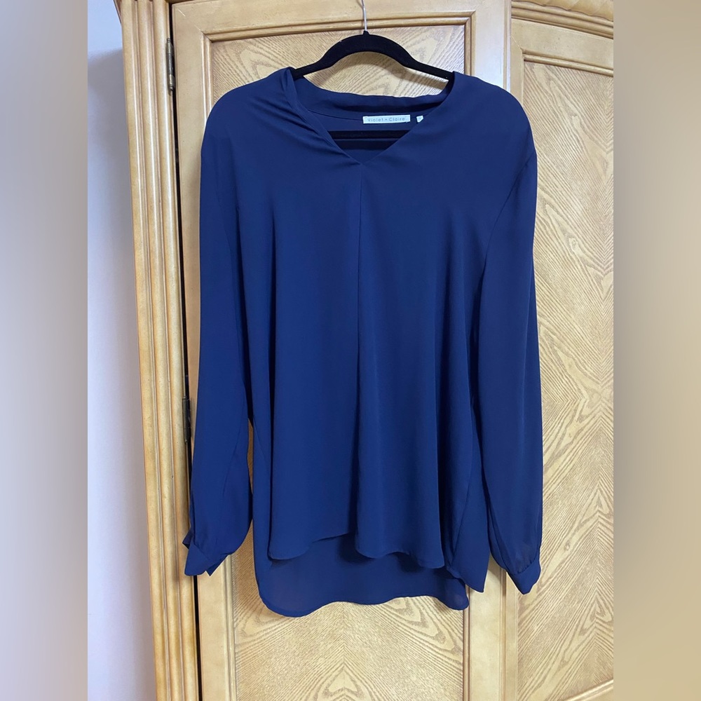 Dark Navy Blouse.